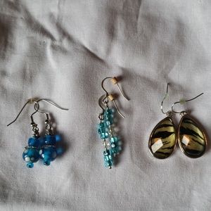 3 sets of Costume Earrings